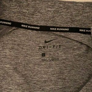 Grey long sleeve bike running sweater